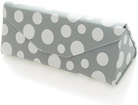 MonoTech Eyeglasses Case Eco friendly PU Leather Foldable Sunglasses Case Box (Grey)