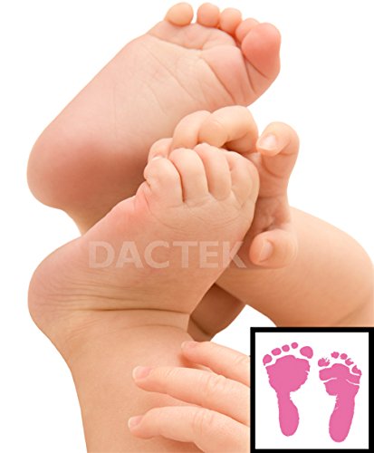 Set für Fußabdruck & Handabdruck | farbig | für jedes Alter nur auf Spezialpapier | Dactek - 3