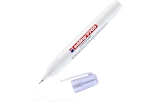 edding 7700 korektor - biały - 1 pisak - metalowa końcówka 1-2 mm - korektor do korekcji tekstów odręcznych i drukowanych - kryjący, szybkoschnący