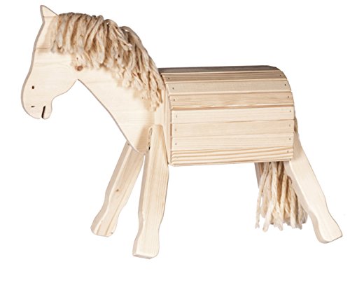 Preisvergleich Produktbild Sweety Toys 10646 Holzpferd Pauline Natur