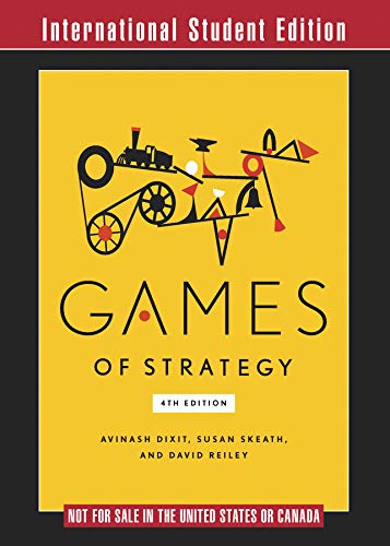 Games of Strategy 4e
