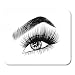 Produktbild Mouse Pads Woman's Fresh Makeup Look with Perfectly Shaped Eyebrows and Extra Full Lashes Idea for Visit Perfect Mouse Pad