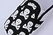 Bigood Baby Toddler Crib Skull Anti-Slip Shoes First Walking Sneakers 11cm Black
