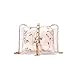 Produktbild OIKAY Damen Umhängetasche Vielseitig Transparente Kettetasche Handtasche PVC Durchsichtig Kleine Tasche Frauen Retro Wasserdichte Blume Leder Crossbody Taschen Kette Umhängetaschen