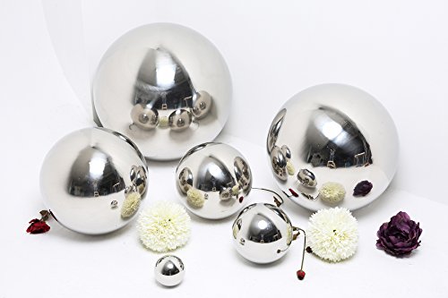 Köhko Dekokugel poliert aus hochwertigem Edelstahl 25 cm Gartenkugel Edelstahlkugel Schwimmkugel - 4