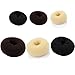 9cm Medium Dark Brown Bun Ring Shaper Hair Former Doughnut Donut