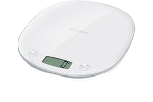 Terraillon Balance de Cuisine, Tare, Conversions Liquides, Poignée intégrée, Portée 5 kg, Macaron, Meringue