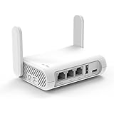 GL.iNet GL-SFT1200 (Opale) Router WiFi da viaggio sicuro – Internet wireless Gigabit dual band AC1200 | IPv6 | USB 2.0 | MU-M