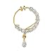 Geode Delight American Diamond studded Gold Plated Nosering for Women & Girls RS.399.00