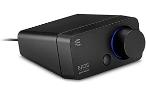 ‎EPOS EPOS I Sennheiser GSX 300, Gaming Dac / externe USB-Soundkarte mit 7.1 Surround Sound, hochauflösende Audio EQ Voreinstellungen für Gaming, Filme und Musik – Gaming Soundkarte für PC und Mac, Schwarz