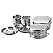 Produktbild Tragbar Outdoor Camping Wandern Picknick Rucksackreisen Camping Edelstahl Kochgeschirr Picknick Camp Kochen Cook Set für Wandern chanodug (8 Stück/Set, 410 Edelstahl)