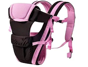 Antil's Baby Carrier Bag/Adjustable Hands Free 4 in 1 Baby/Baby sefty Belt/Child Safety Strip/Baby Sling Carrier Bag/Baby Back Carrier Bag Front Carry Facing (Pink)