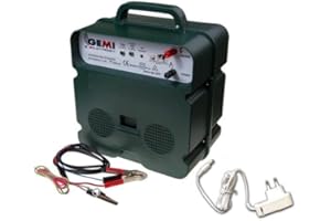 Electrificador Para Cercas Eléctrica Pastor Eléctrico Alimentación 12V/220V 5 Km Valla Eléctrica Valla Electrificada Para Animales Jabalí Vacas Caballos Perros Cerdos Gallinas Zorros Gemi Elettronica