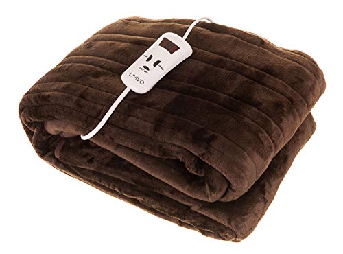 Fineway Heated Electric Over Blanket - Ultra Soft Micro Fleece Throw with 10 Heat Settings and Timer Fineway Heated Electric Over Blanket - Ultra Soft Micro Fleece Throw with 10 Heat Settings and Timer