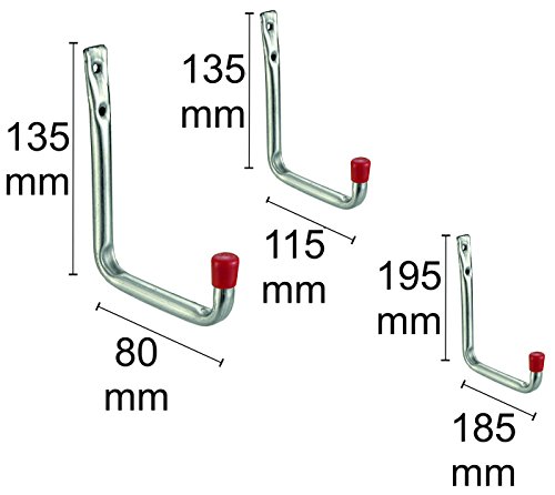 Connex Wandhaken Sortiment, verzinkt, 6-Stück, DY31000 - 2