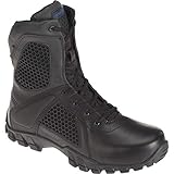  Bates 8\" Strike, Side Zip-M - Calzado de protección de Otra Piel para Hombre Negro Negro, Color Negro, Talla 43 EU