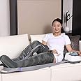 Ylmhe Leg Air Compression Massage Set Machine Intermittent Pneumatic Air Therapy Recovery for Lymphedema Circulation Swelling Relax Pain Relief for Home/Office/Travel Use,Leg