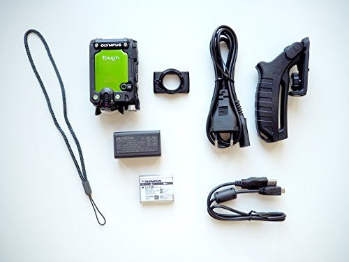 Olympus TG-Tracker Actionkamera (stoßfest, wasserdicht bis 30m, belastbar bis 100kg , frostsicher bis -10 C°, staubgeschützt) mit GPS, Barometer, Temperatursensor, Kompass und Accelerometer – grün - 6