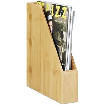 Praktischer Zeitschriftensammler, Stehordner aus Massivholz Buche geölt