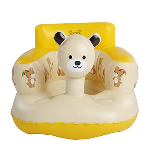 Baby Safe Inflatable Chair Portable Kids Sofa Learn Stool Training Seat(Bear)