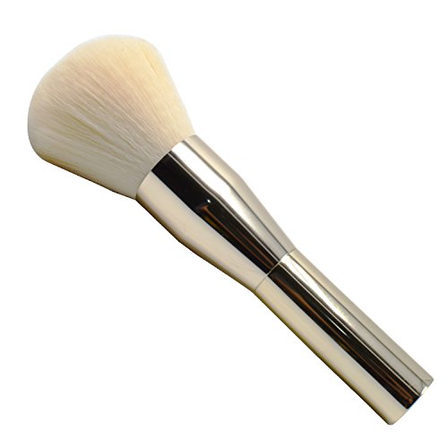 Lover Bar Gesicht Lose Puder Make Up Pinsel Metall-Profi Naturhaar Echthaar Cheek Rouge Kontur Highlighter Foundation Schminke Bürste-Schönheits kosmetik Tools Professionell Blender Bronzer Kabuki Brush (Gold) - 9
