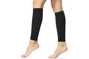 beister Bas De Compression Mollets Homme & Femme, 20-30mmhg Bas De Contention Sans Pied Medical Classe 2 Soutien Graduel, Manchon de Compression Mollet, Indiqué pour Les varices, l'œdème, Le vol