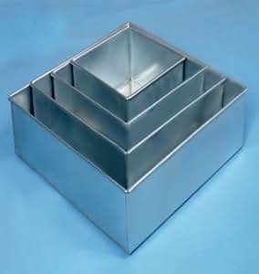 Professionelle Kuchenformen Quadrat 4 Schichten Quadratische Backformen