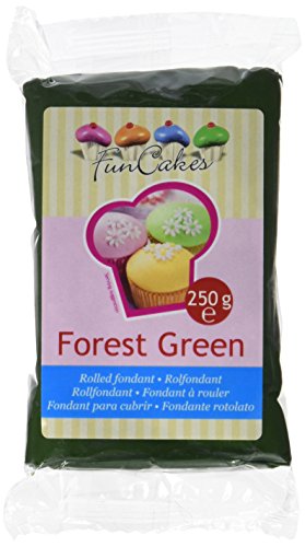 FunCakes Fondant, waldgrün, 1er Pack (1 x 250 g)