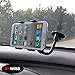 Price comparison product image Universal Phone Holder for Car for iPhone 7, iPhone 6, iPhone 6 Plus, iPod, iPhone 5/5s/5c, iPhone 4/4s Samsung Galaxy, Samsung S7 S6 S5 S4 S3, Note 4 3, HTC One, Sony Xperia, Google Nexus, GPS, Sat Nav, PDA, or any Smartphone measuring up to 95mm in Width by KYWISS® (4 Points of Contact)