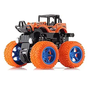 Morbrix Monster Truck Toys - Friction Powered Toy Cars Pull and Go Vehicles for Kids Best Birthday Party Gift for Boys Girls Aged 3 and Above [Pack of 1, Multicolor]