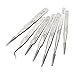 ROSENICE Tweezers Stainless Steel Anti-static Tweezers Set BGA Precision Tweezers,7pcs
