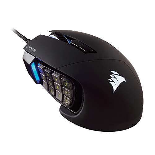 Corsair SCIMITAR PRO RGB Optique Souris Gaming (Rétro-Éclairge RGB Multicolore, 16000 DPI) Noir