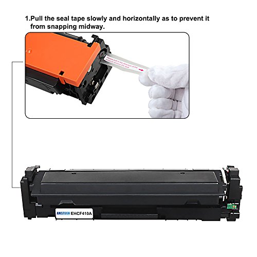 5 Stück Amstech kompatibel toner 410X CF410X CF411X CF412X CF413X Tonerkartusche replacement fuer HP LaserJet Pro M452dw M452nw M452dn MFP M377dw M477fnw M477fdn M477fdw M377dw Standard Yield ( 2 CF410X Schwarz, 1 CF411X Cyan, 1 CF412X Gelb, 1 CF413X Magenta, K-6500 C/M/Y-5000 Seiten) - 3
