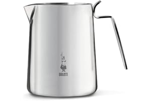 Bialetti Nuovo Elegance Milk Pitcher, 500 ml, Bollilatte, Acciaio Inox