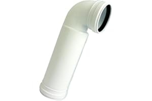 Regiplast PM190 Pipe d Evacuation recoupable pour bati-Sortie Verticale ou horiz-PVC 90-100 mm bâti Evo 30670u-cesame futura74 Mural et autoportant-bi Debit 30750u, Blanc