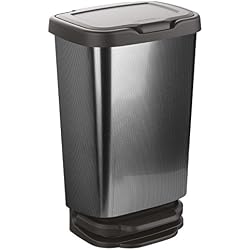 M-Home | Poubelle à Pédale | JIVE 40L | Plastique Carbone | PLS8160-163