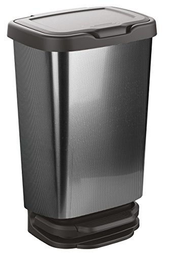 M-Home | Poubelle à Pédale | JIVE 40L | Plastique Carbone | PLS8160-163
