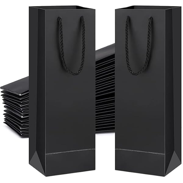 Sacchetti Regalo Per Bottiglie Di Vino - Confezione Da 20 In Kraft Resistente - Ideale Per Natale, Matrimoni E Feste - Foto 12