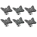 Produktbild FBSHOP(TM) 6pcs Grau Neuheit Schmetterling geformte Keramik Tür Knopf Küche Türgriff Möbelknopf Kabinett Schrank Schublade Knopf Knöpfe Cabinet Knob Einzigartige Schrankknöpfe mit Schrauben