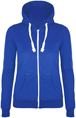 PLAIN COLOUR HOODIE (2XL (UK 16), ROYAL BLUE)