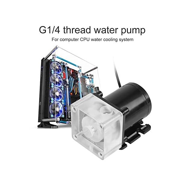 Tangxi Sistema de enfriamiento de Agua Ultra silencioso para computadora PC 500L / H de la Bomba de Agua de la CPU del… - Image 3