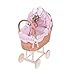 Produktbild e-wicker24 520-48/O Ró Puppenwagen aus Weide, Korb, honiggelb, 48 x 27 x 55 cm