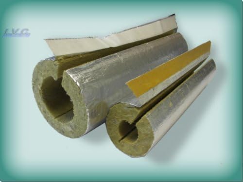 Rock Wool Pipe Insulation Foil-Laminated 60 x 20 mm