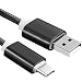 Produktbild Merfinova USB-Schnellladekabel / Daten- / Synchronisationskabel, Typ C, 3.1 / 3.0, geflochtenes Nylon, für Huawei Xiaomi 5 Redmi 4 (20cm, schwarz)