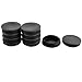 Produktbild sourcingmap 10 Stk Kunststoff Runde Wellrohr Einsätze Ende Abdeckkappen Schwarz 74 mm Durchmesser