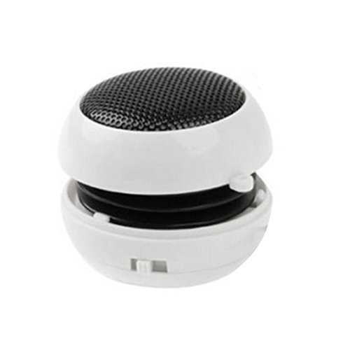 Mini Altavoz Est&eacute;reo Subwoofer USB PC Recargable Port&aacute;til - Blanco