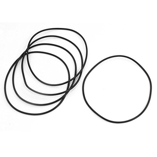 a14022100ux0188 140mm Od 3.5mm Dicke Gummi-O-Ring-Dichtring-Dichtungen (5 Stück), Schwarz