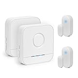 Alarma de Seguridad--Alerta para cuando un ladrón abre la puerta ayudando a detectar cualquier robo con un timbre de alarma que se activa cuando el sensor magnético se separa más de 0.4 pulgadas.