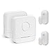 Price comparison product image Wireless Door Sensor Alarm Chime, BITIWEND Home Security Window Entry Alert With Operating Range 320 feet/52 Chimes For Home/Garage/Shop (2 Magnetic Sensor + 2 Plug in Receiver)