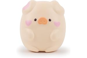 Anboor 10.9cm Squishies Spielzeug Schüchterne Schwein Kawaii Weiches Squishy-Tier-Spielzeug Langsam aufsteigendes quetschbares Schweinchen Squish Stressabbau für Kinder Erwachsene Spielzeug